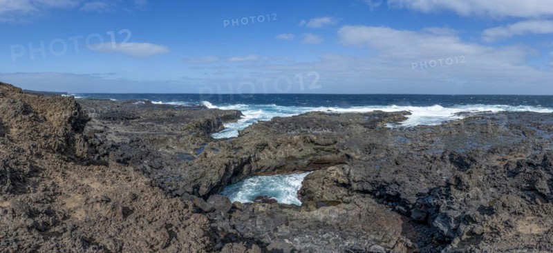 Surf at Playa de Orzola, Lanzarote, Canary Islands, Spain, Europe