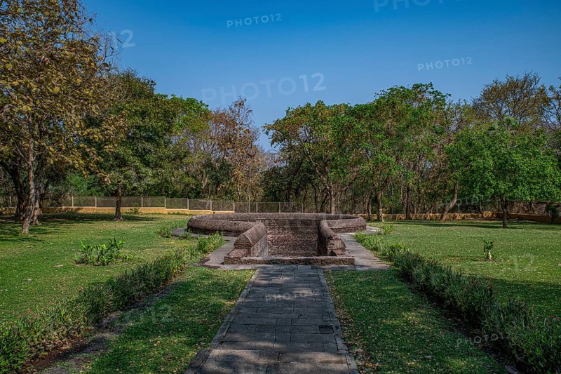 Helical Stepwell, Unesco site Champaner-Pavagadh Archaeological Park, Gujarat, India, Asia