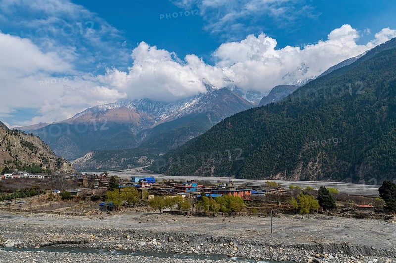 Nilgiri mountain, Jomsom, Nepal, Asia