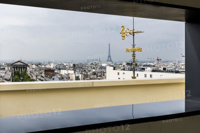 View from Galeries Lafayette department stores', Paris, Ile-de-France, France, Europe
