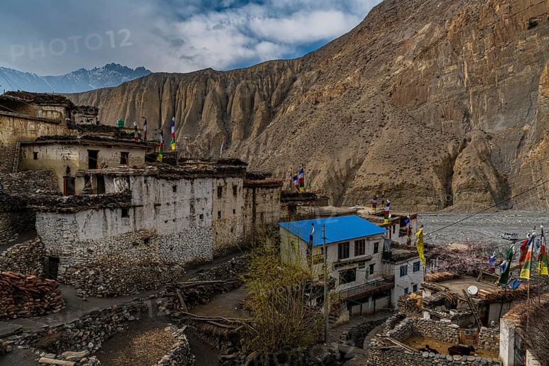 Remote Tetang village, Kingdom of Mustang, Nepal, Asia