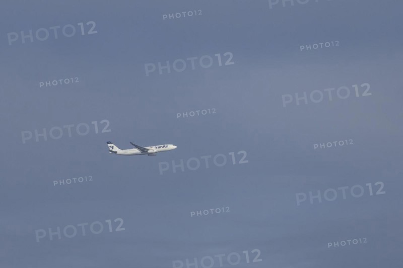 Airbus aircraft of Iran air in flight, London, England, United Kingdom, Europe