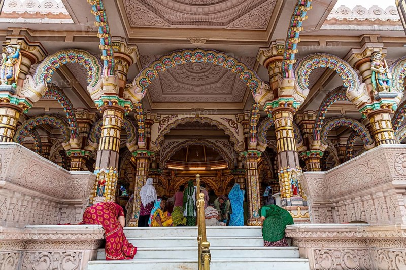 Shree Swaminarayan mandir Kalupur, Unesco site, Ahmedabad, Gujarat, India, Asia