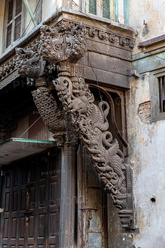 Old town of the Unesco site, Ahmedabad, Gujarat, India, Asia