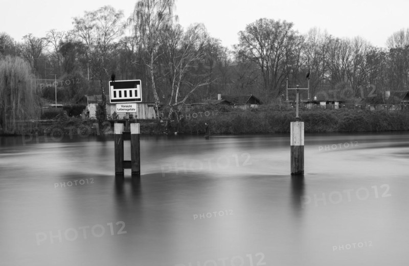 Long exposure, lock canal on the Spree in Berlin-Charlottenburg, Berlin, Germany, Europe