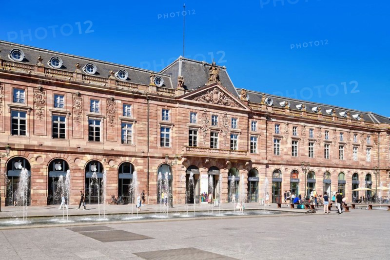 Strasbourg, France, September 5th 2023: Large shopping mall in historical building at square called 'Place Kleber', Europe