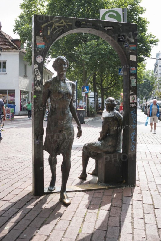 Ottenser Torbogen, sculpture, art, Ottensen, Altona, Hamburg, Germany, Europe