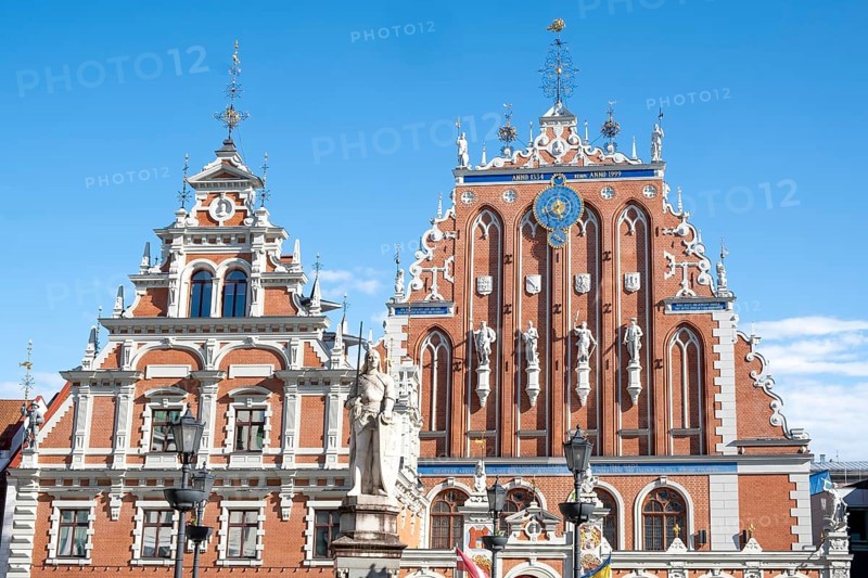 Riga. Blackhead House, Riga, Latvia, Europe