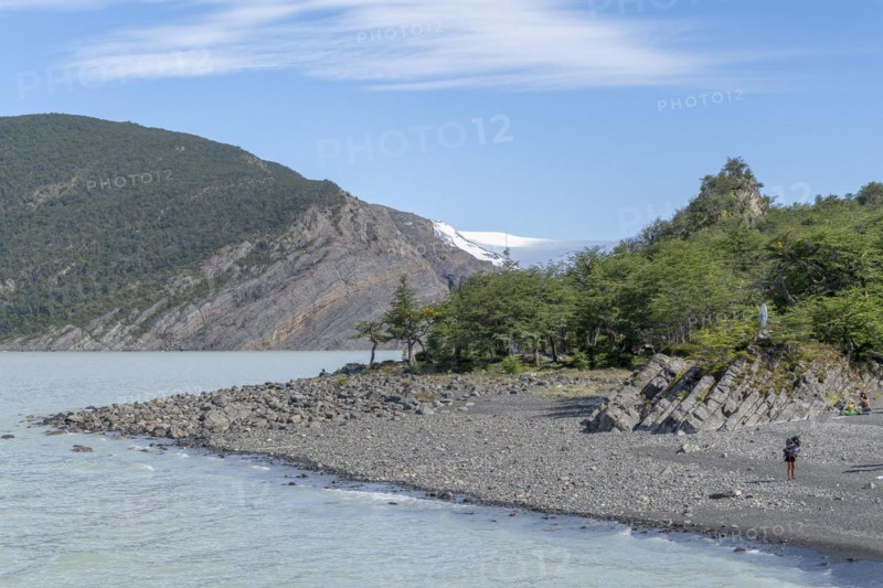 Glacial Lake, Lago Grey, Torres del Paine National Park, Parque Nacional Torres del Paine, Cordillera del Paine, Towers of the Blue Sky, Region de Magallanes y de la Antartica Chilena, Ultima Esperanza Province, UNESCO Biosphere Reserve, Patagonia, End of the World, Chile, South America