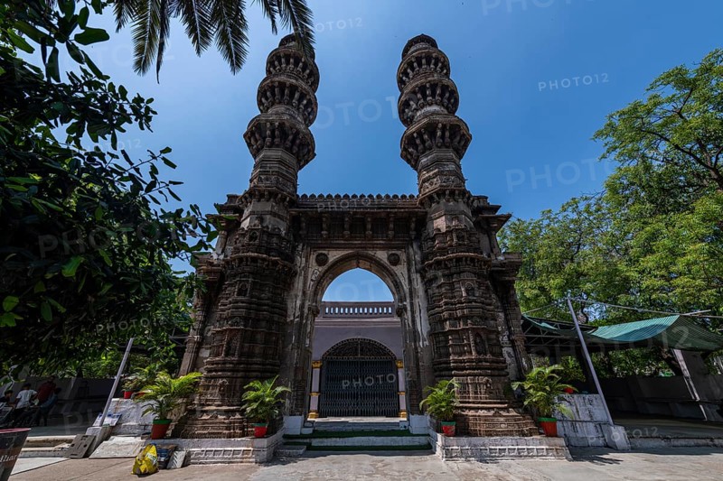 Sidi Bashir Masjid, The Shaking Minarets, Unesco site, Ahmedabad, Gujarat, India, Asia