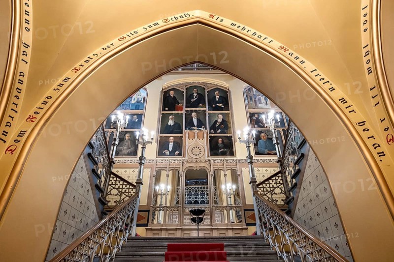 Riga. The Small Guild, also known as St John's Guild or Stube zu Soest. Staircase, Riga, Latvia, Europe