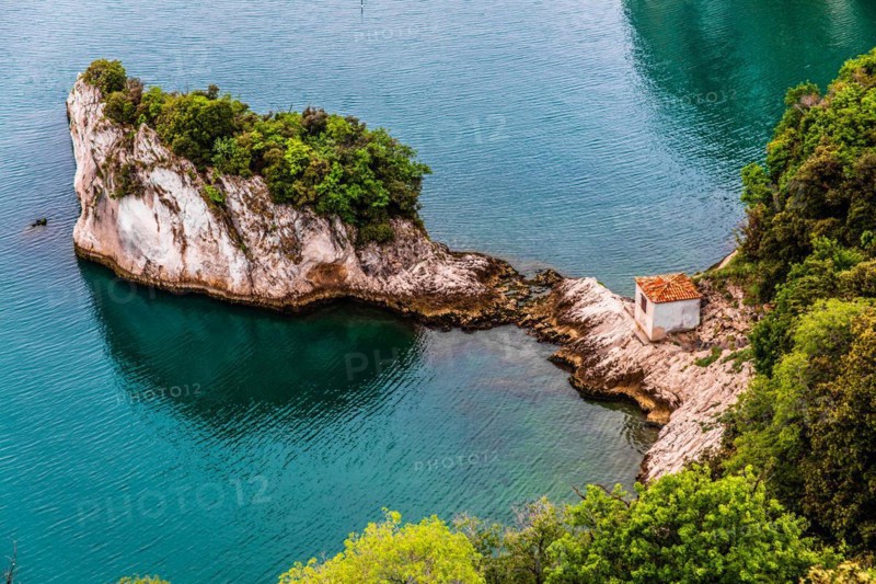 Duino Castle, with spectacular sea view, private residence of the Princes of Thurn und Taxis, Duino, Friuli, Italy, Duino, Friuli, Italy, Europe