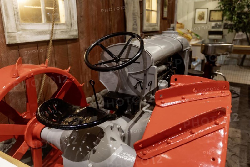 Lansing, Michigan, The Michigan History Museum. A Fordson tractor, made by Ford, is on display