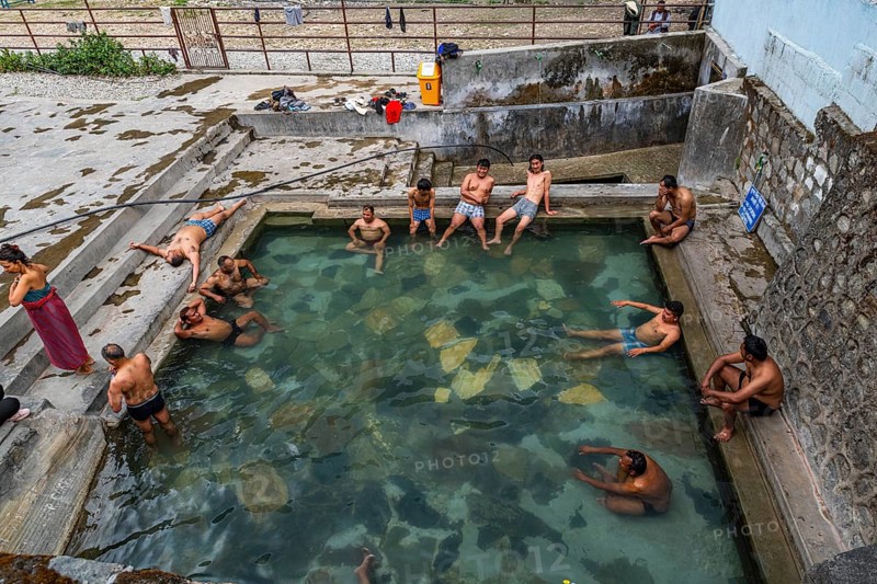 Tatopani Hot Spring, along the highway to Jomsom, Nepal, Asia