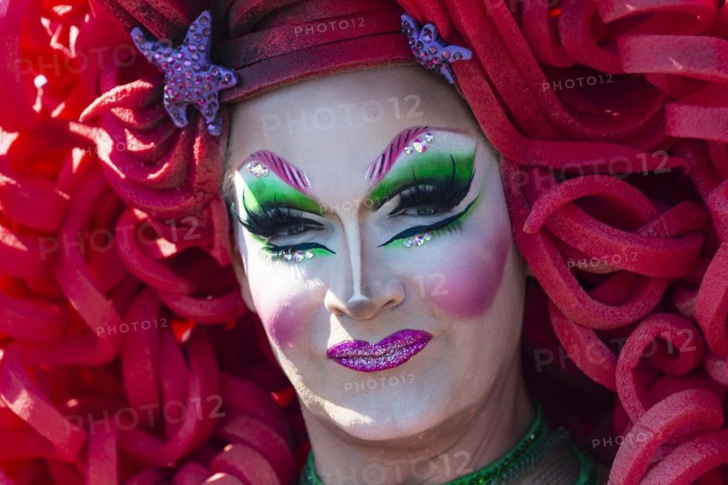 Drag Queen, Transvestite, Christopher Street Day, Cologne, North Rhine-Westphalia, Germany, Europe