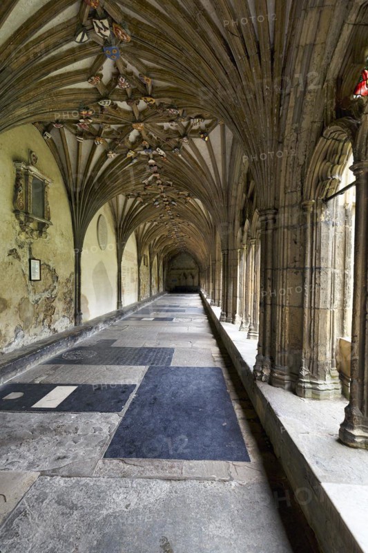 Canterbury Cathedral, The Cathedral of Christ Church, Cloister, Canterbury, Kent, England, Great Britain