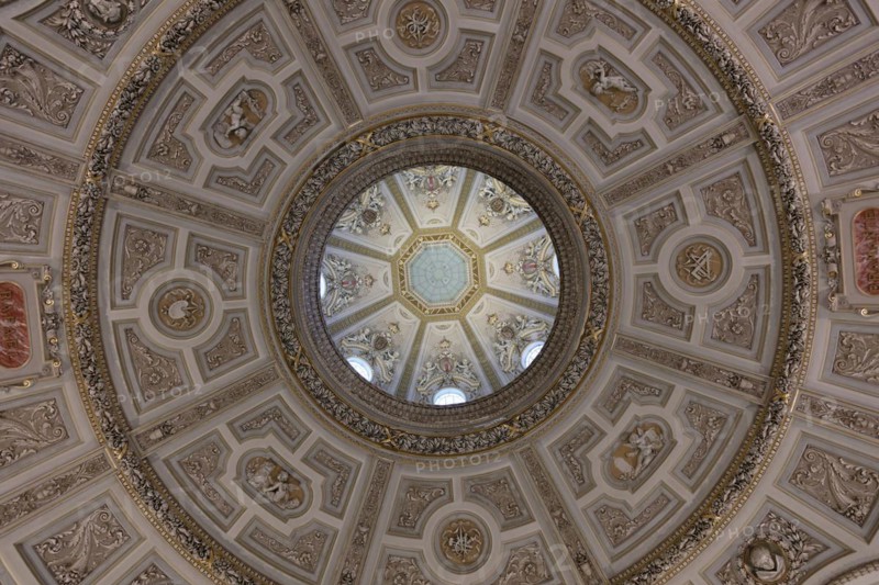 Round, dome, ceiling, Kunsthistorisches Museum Vienna (KHM), Laimgrube, Vienna, Austria, Europe