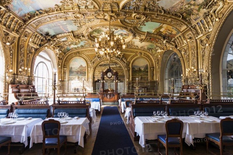 Art deco restaurant, Le Train Bleu, Art Nouveau, Gare de Lyon, Paris, France, Europe
