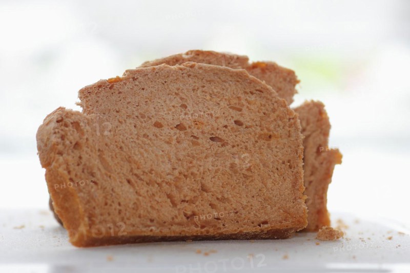 Wheat bread sliced on a board