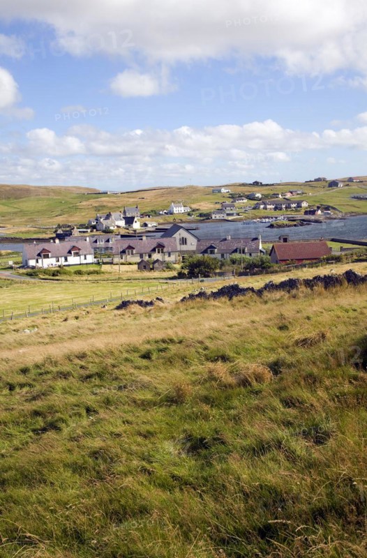 Village of Walls, Mainland, Shetland Islands, Scotland, United Kingdom, Europe