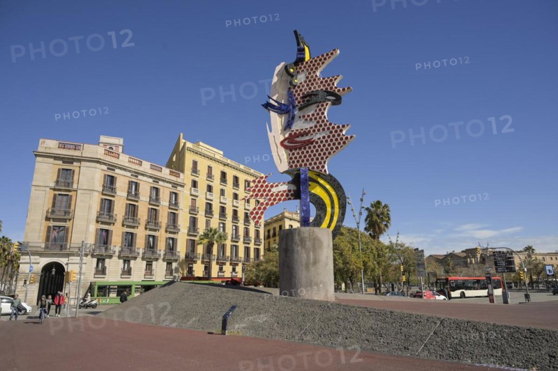 Roy Lichtenstein: El Cap de Barcelona, Barcelona, Catalonia, Spain, Europe