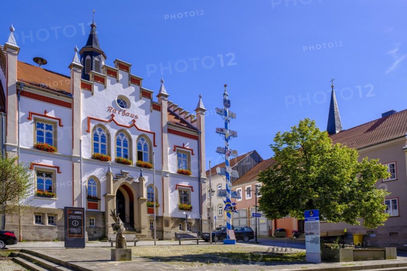 Town Hall, Geisa, Wartburgkreis, Thuringia, Germany, Europe