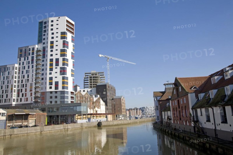 Redevelopment of Wet Dock waterside, Ipswich, Suffolk, England, United Kingdom, Europe