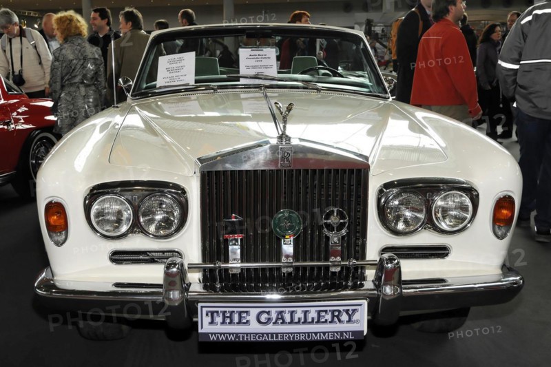 RETRO CLASSICS 2010, Stuttgart Messe, White classic Rolls-Royce presented at a car show, Stuttgart Messe, Stuttgart, Baden-Wuerttemberg, Germany, Europe