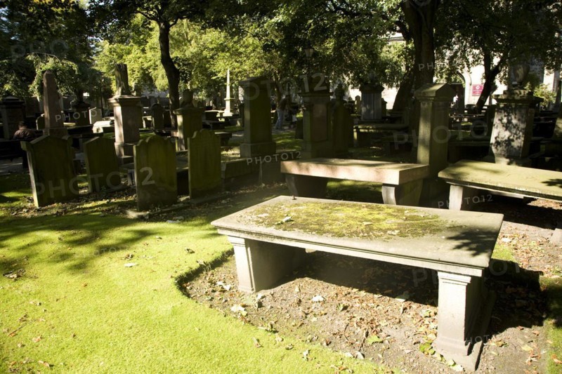 Graves in churchyard, Saint Nicholas Kirk, Aberdeen, Scotland, United Kingdom, Europe