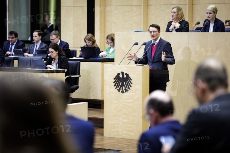 Karl Lauterbach, Federal Minister of Health, recorded during his speech at the 1042nd session of the Bundesrat. Berlin, 22/03/2024