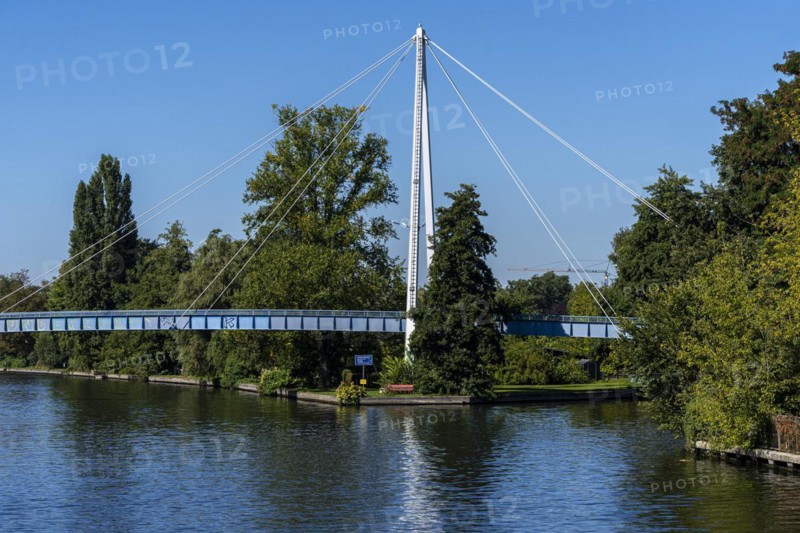 Bridge Katzensteg over the Spree, Berlin-Koepenick, Germany, Europe