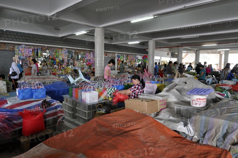Market, sarawak, malaysia