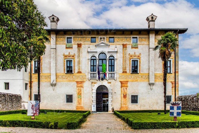 Palazzo Comitale degli Spilimbergo di Sopra, historic city centre, Spilimbergo, Friuli, Italy, Spilimbergo, Friuli, Italy, Europe