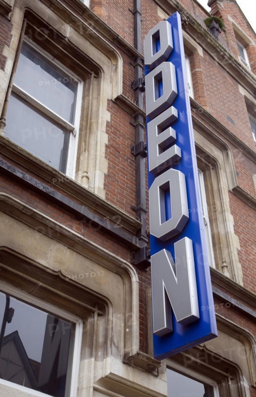 Odeon cinema sign, Colchester, Essex, England, UK
