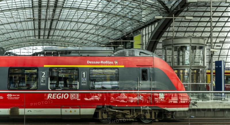 Passengers and staff at Berlin Central Station, Berlin, Germany, Europe