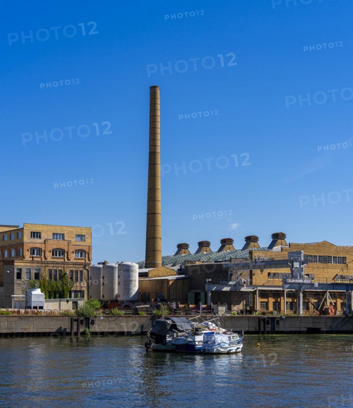Industrial and factory site on the Spree, luminaire factory, Berlin-Oberschoeneweide, Berlin, Germany, Europe
