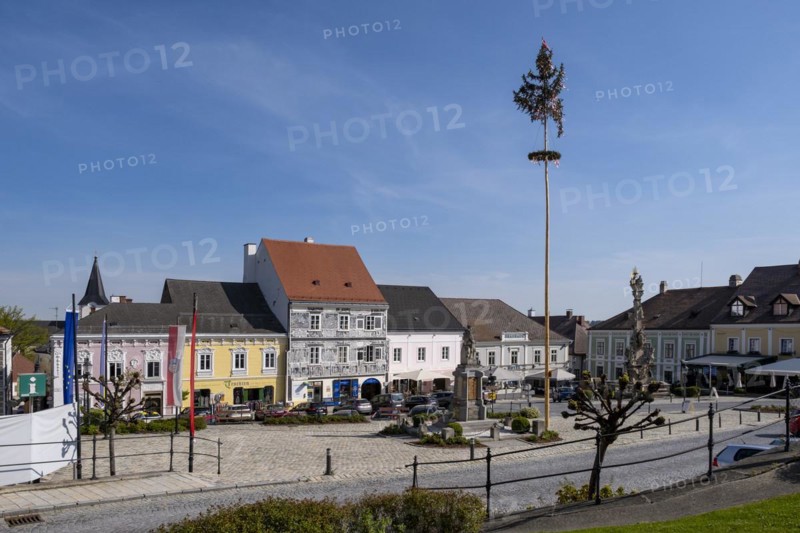 Main square, Weitra, Waldviertel, Lower Austria, Austria, Europe