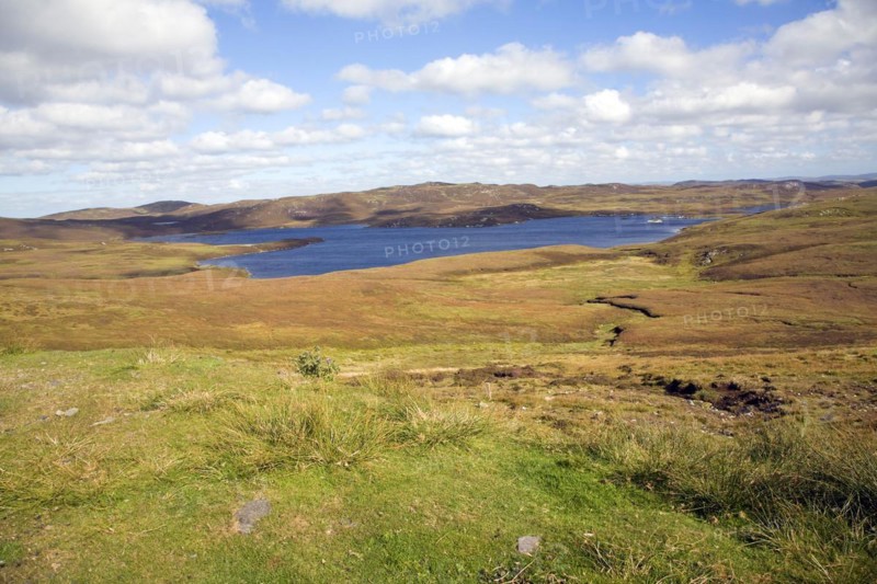 Loch of Burga Water, near Walls, Mainland, Shetland Islands, Scotland, United Kingdom, Europe