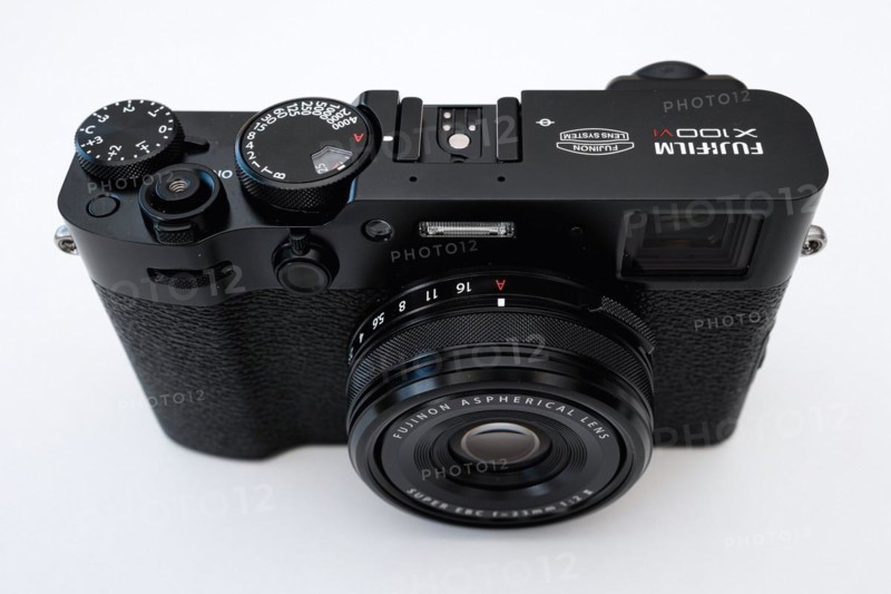 Fujifilm X100VI photo camera, white background, North Rhine-Westphalia, Germany, Europe