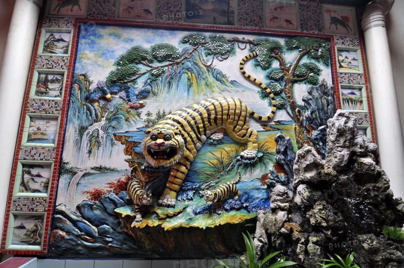 Tiger, statue, sarawak, malaysia