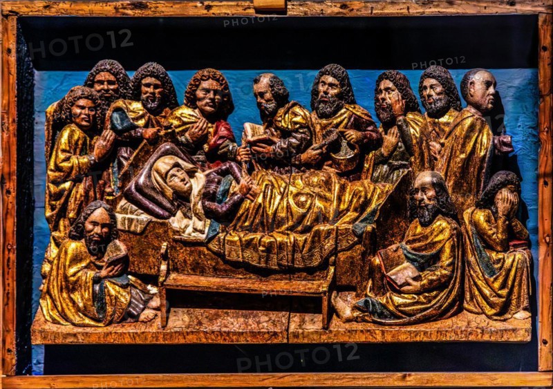 Burial of the Virgin Mary, 15th century, Palazzo Patriarcale, Dioezesan Museum with the Tiepolo Galleries, 16th century, Udine, most important historical city of Friuli, Italy, Udine, Friuli, Italy, Europe