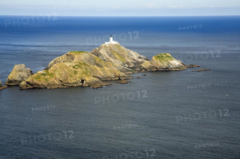 Muckle Flugga lighthouse, Britain's most northerly point, Hermaness, Unst, Shetland Islands