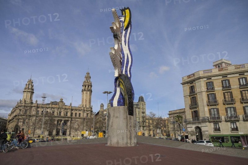 Roy Lichtenstein: El Cap de Barcelona, Barcelona, Catalonia, Spain, Europe