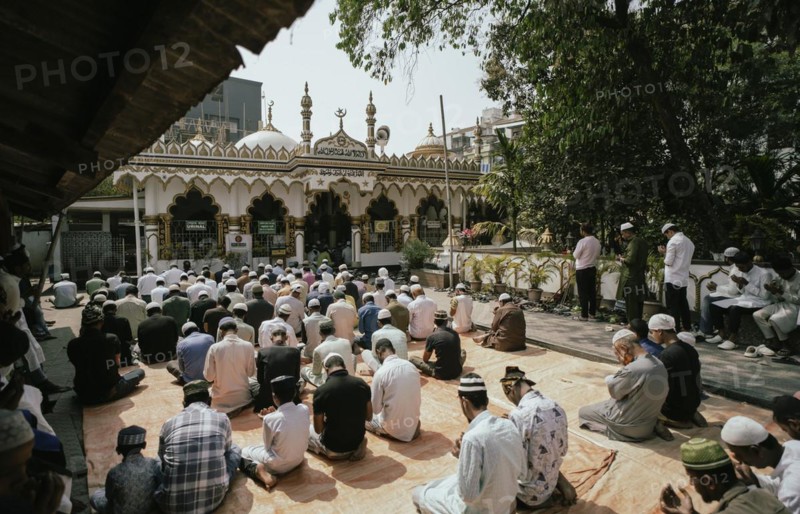 Muslim devotees offer the first Friday prayers of the holy month of Ramadan at a Mosque, on March 15, 2024 in Guwahati, Assam, India. On the first Friday of Ramadan, mosques are usually filled with worshippers who gather for the special Friday congregational prayers, known as Jumu'ah