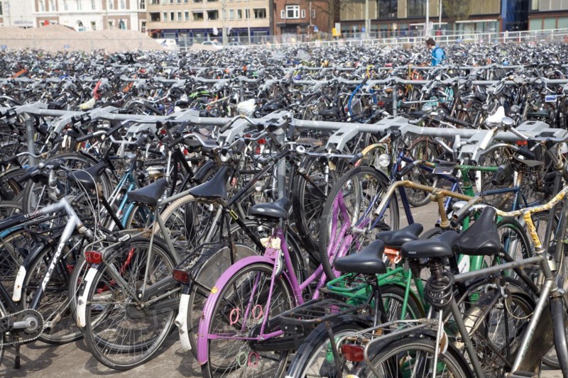 Huge bike park, Delft, Netherlands