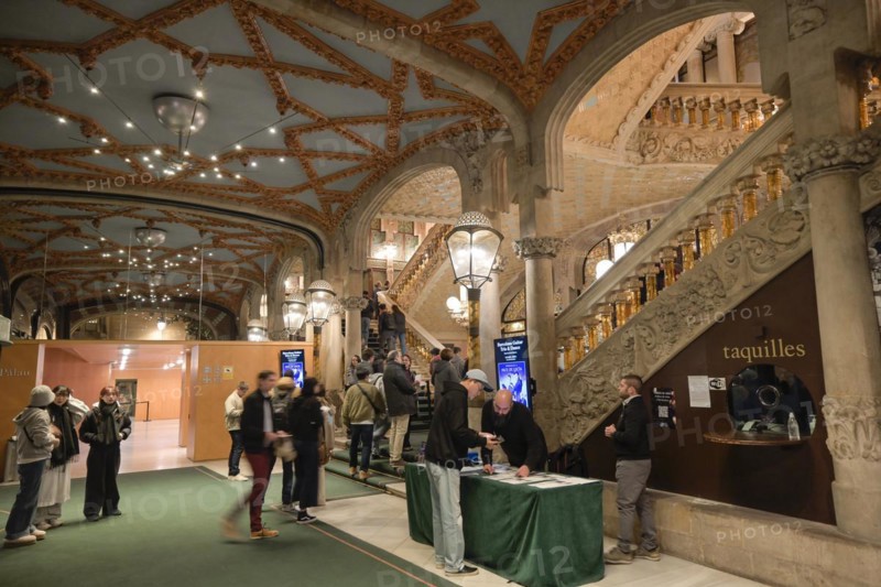 Concert Hall, Palau de la Musica Catalana, Barcelona, Catalonia, Spain, Europe