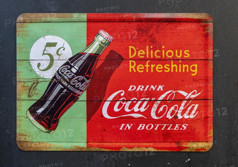 Vintage, nostalgic metal advertising signs, Berlin, Germany, Europe