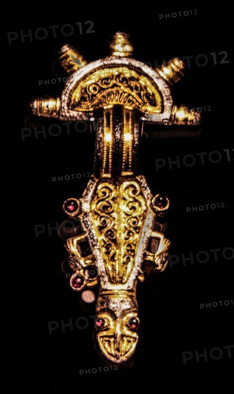 Grave goods from Lombard woman's tombs, 5th-6th century AD, Archaeological Museum, Castello di Udine, seat of the State Museums, Udine, most important historical city of Friuli, Italy, Udine, Friuli, Italy, Europe