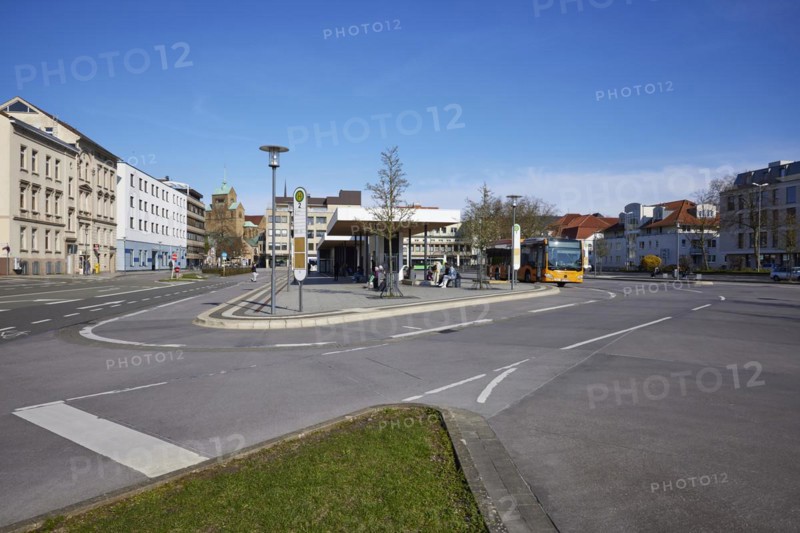 Minden bus station, Muehlenkreis Minden-Luebbecke, North Rhine-Westphalia, Germany, Europe