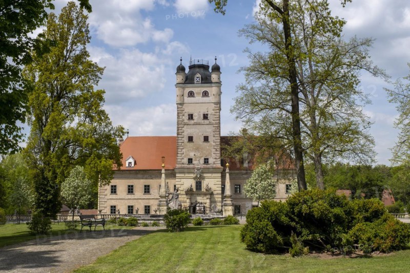 Greillenstein Castle in Roehrenbach, Waldviertel, Lower Austria, Austria, Europe